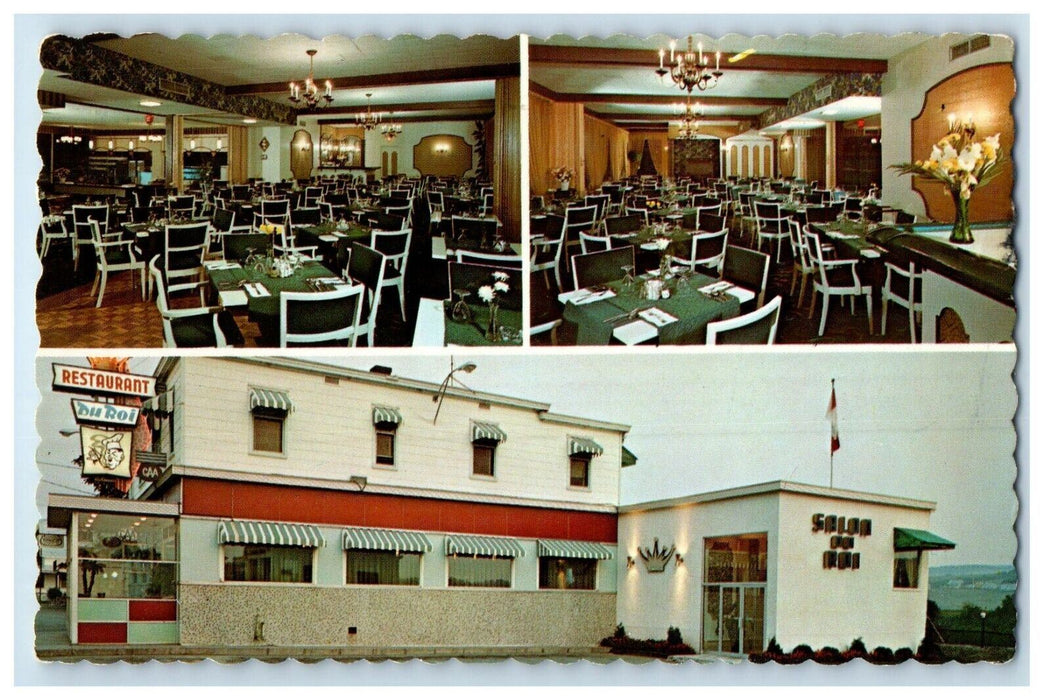 1984 Restaurant Du Roil Dining Room St. Marie Beauce Quebec Canada Postcard