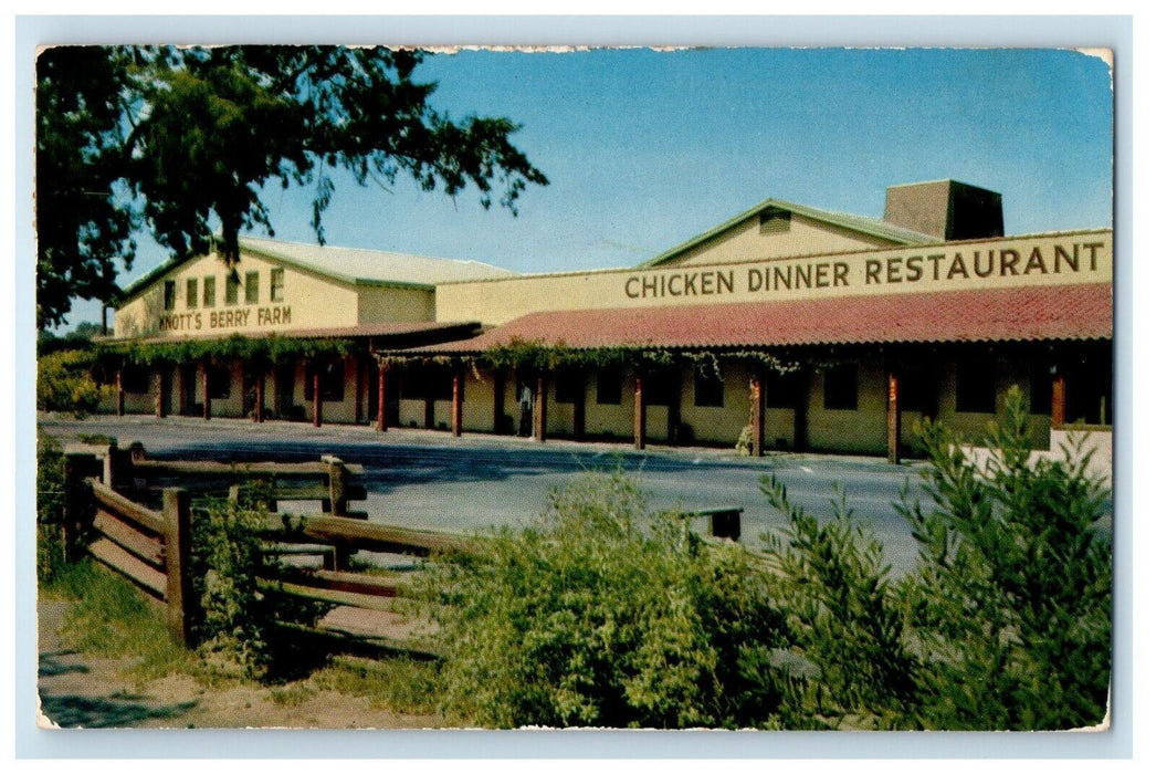 c1958 Mrs. Knotts Chicken Dinner Restaurant Ghost Town California CA Postcard