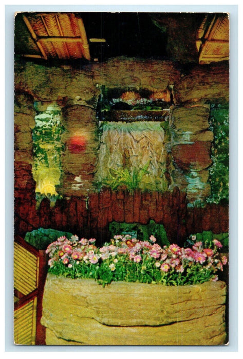 c1960's Cliftons Pacific Seas Polynesian Los Angeles CA Restaurant Postcard