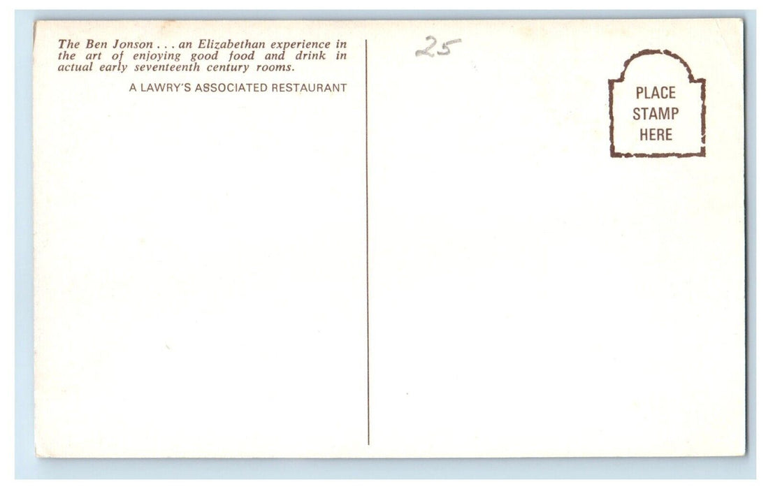 c1960's Ben Johnson Elizabeth Cannery Wharf San Francisco CA Restaurant Postcard