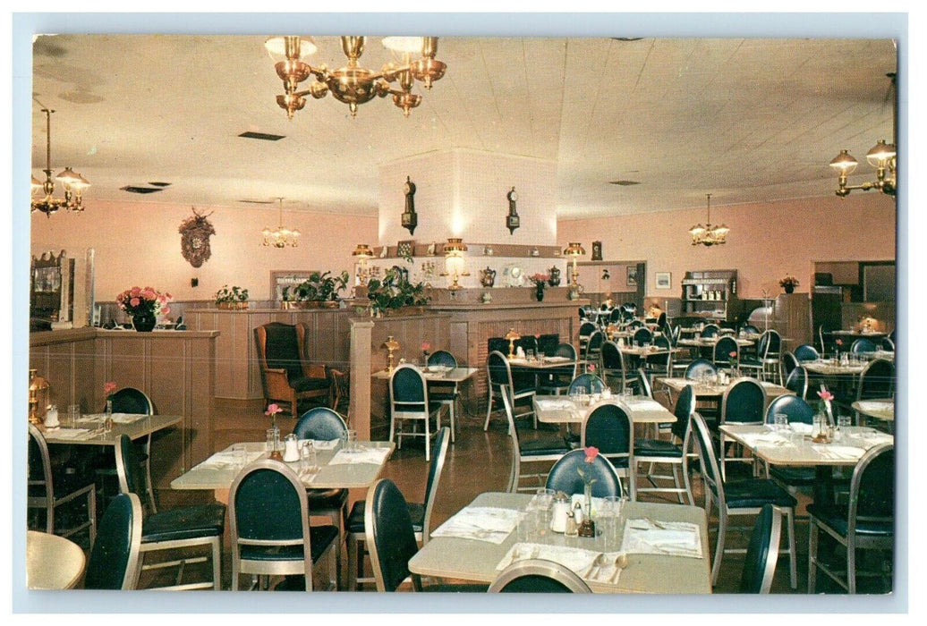 c1960's Tick Tock Restaurants Cahuenga Blvd Hollywood California CA Postcard