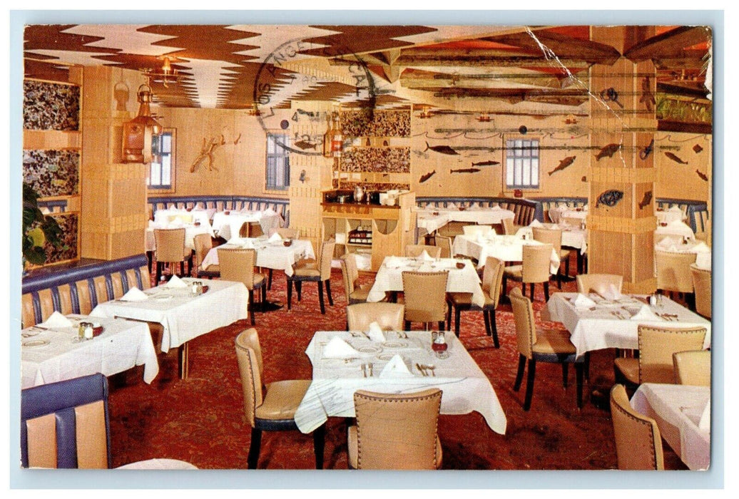 c1961 Smith Bros Fish Shanty Restaurant Cienaga Los Angeles California Postcard