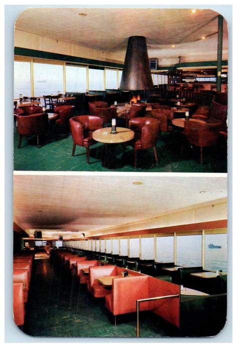 c1955 Malibu Sea Lion Pacific Coast Restaurant House Malibu California Postcard