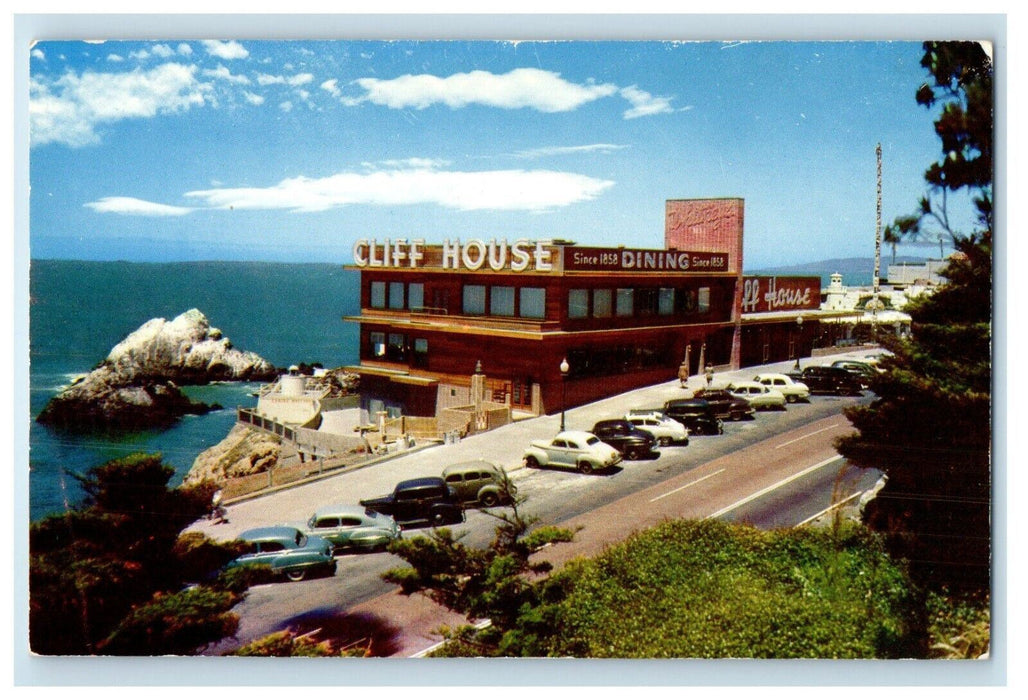 c1960's Cliff House San Francisco Restaurant Seal Rocks California CA Postcard