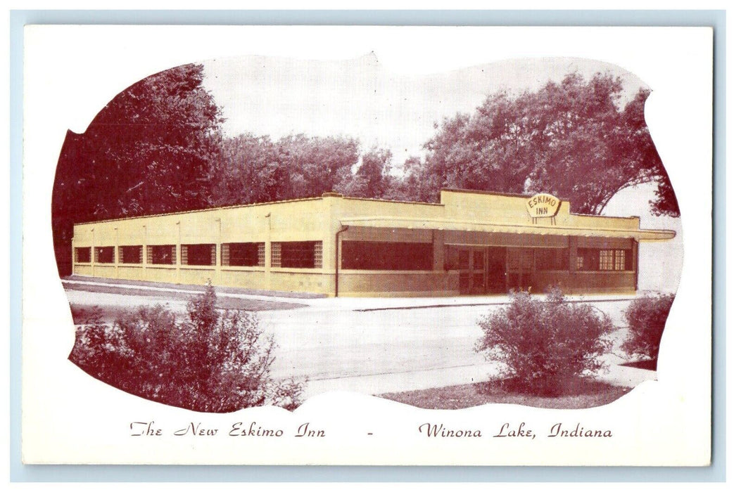 The New Eskino Inn Winona Lake Indiana IN Restaurant Vintage Postcard