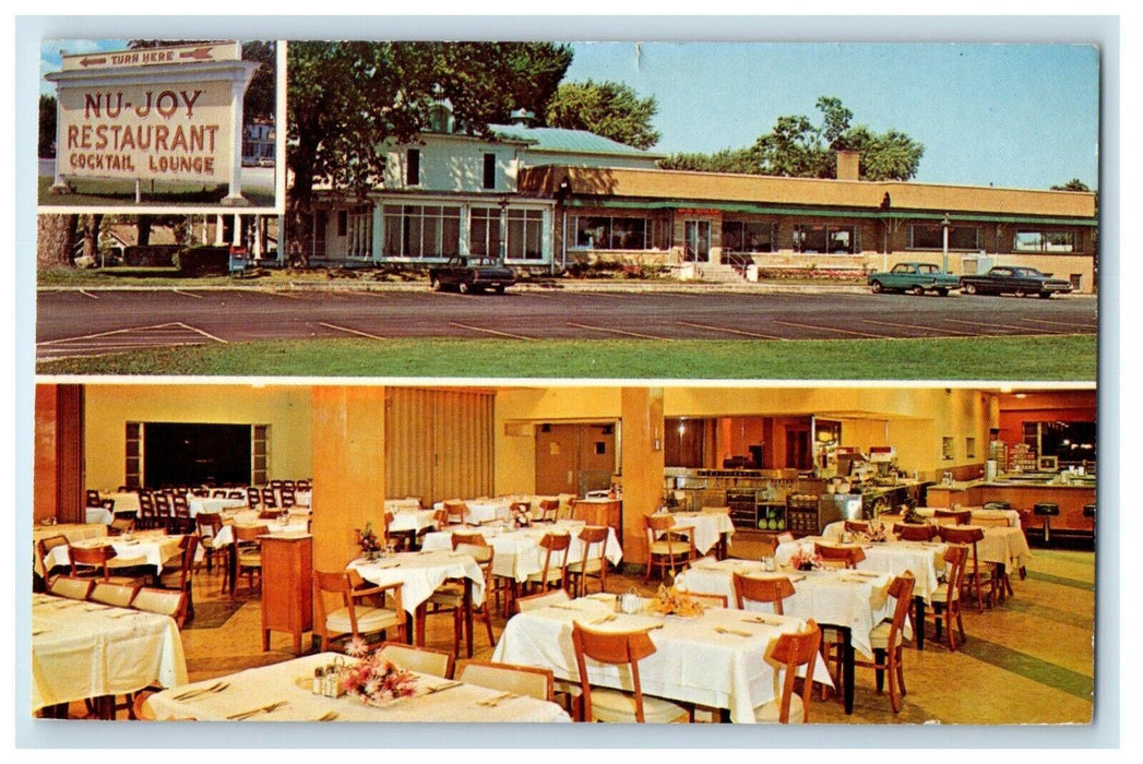 NU-Joy Restaurant & Cocktail Lounge Restaurant Kentland Indiana IN Postcard