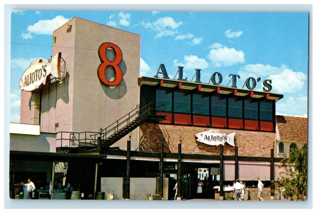 c1960's Fishermans Wharf Aliotos Restaurant San Francisco California CA Postcard