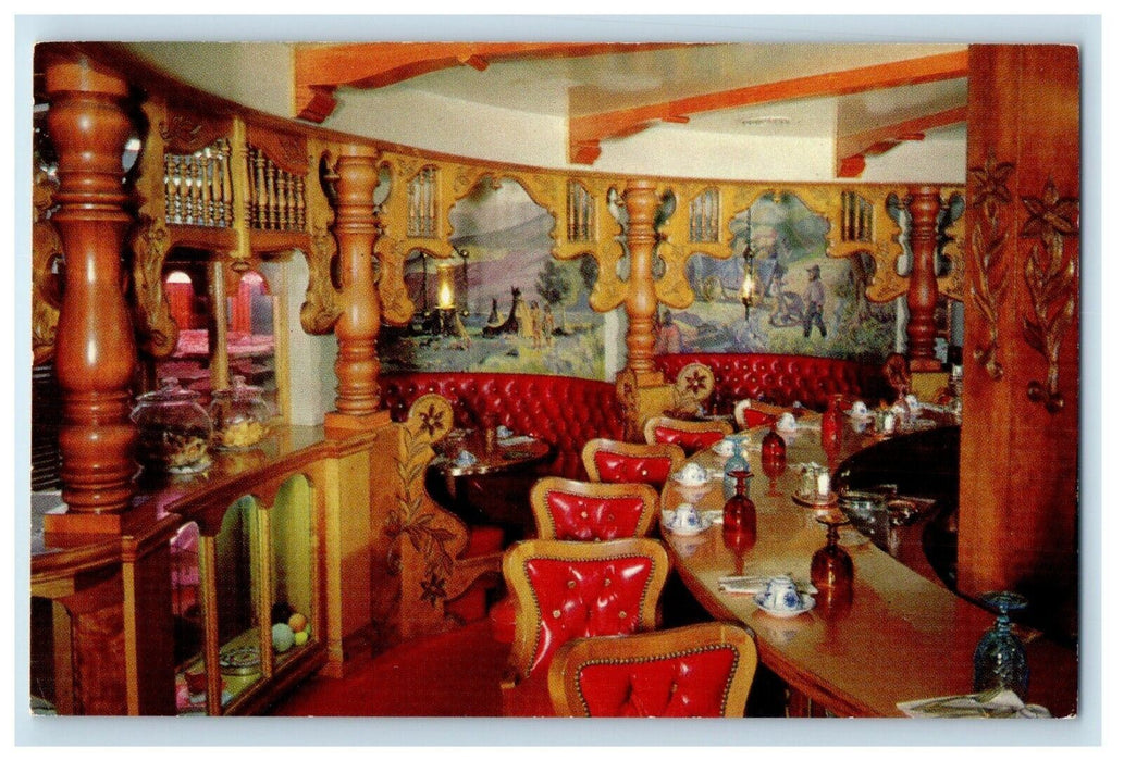 c1960's Madonna Inn Coffee Restaurant San Luis Obispo California Postcard