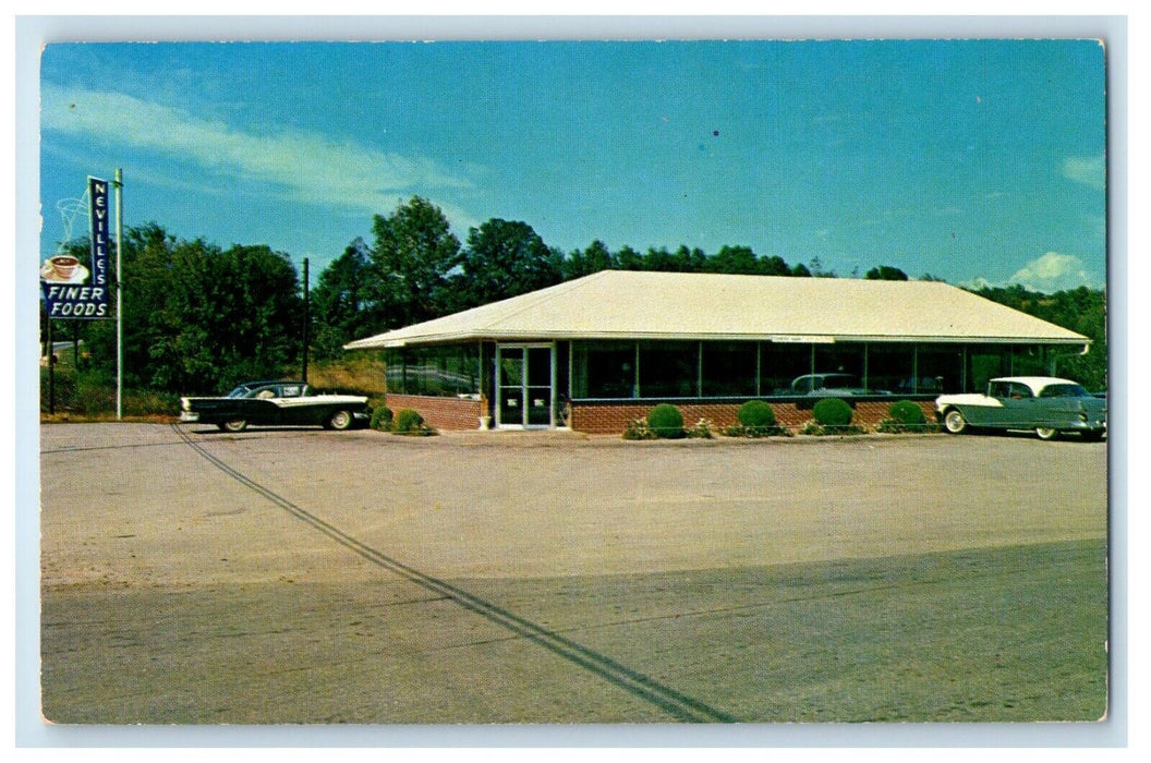 c1960's Neville's Finer Foods Restaurant Cars Park City Kentucky KY Postcard