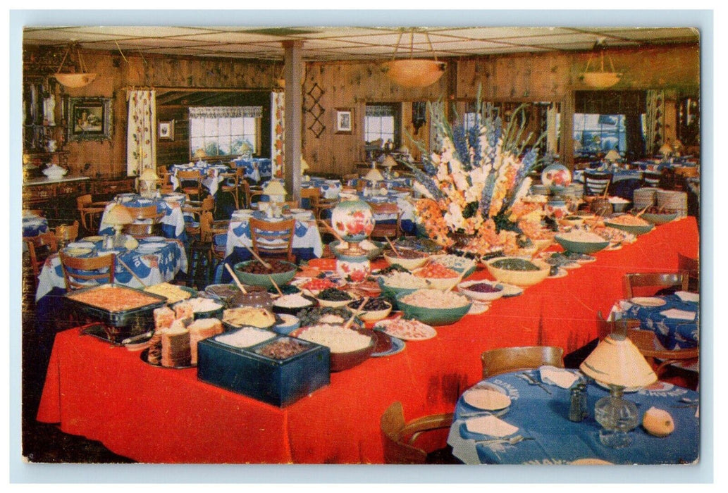 c1960's Dinahs Shack Unique Restaurant West Coast Alto California CA Postcard