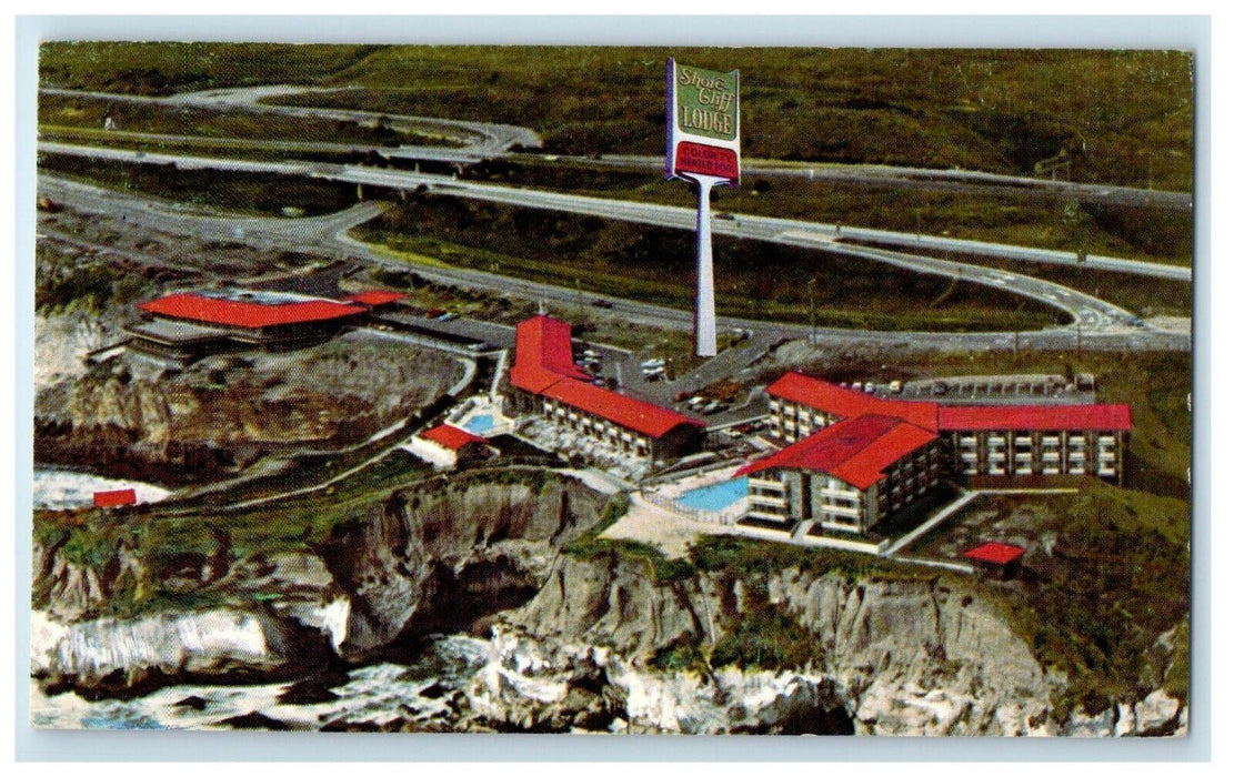 c1960's Shore Cliff Lodge Inn Restaurant Pismo Beach California Postcard
