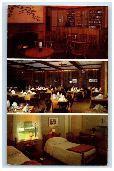 c1960's White Hart Inn, Restaurant Interior Salisbury Connecticut CT Postcard