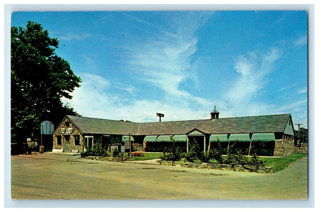 c1960's The Little Stone House Restaurant, Guilford Connecticut CT Postcard