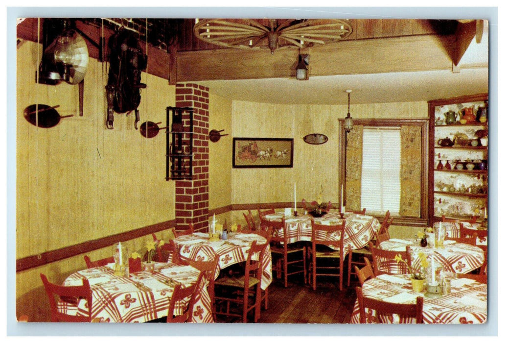 c1960's The Saddle Dining Room Tally Ho Restaurant Washington DC Postcard