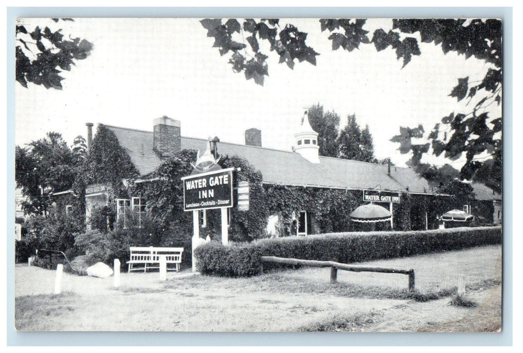 c1950's Water Gate Inn, On The Potomac Washington DC Advertising Postcard