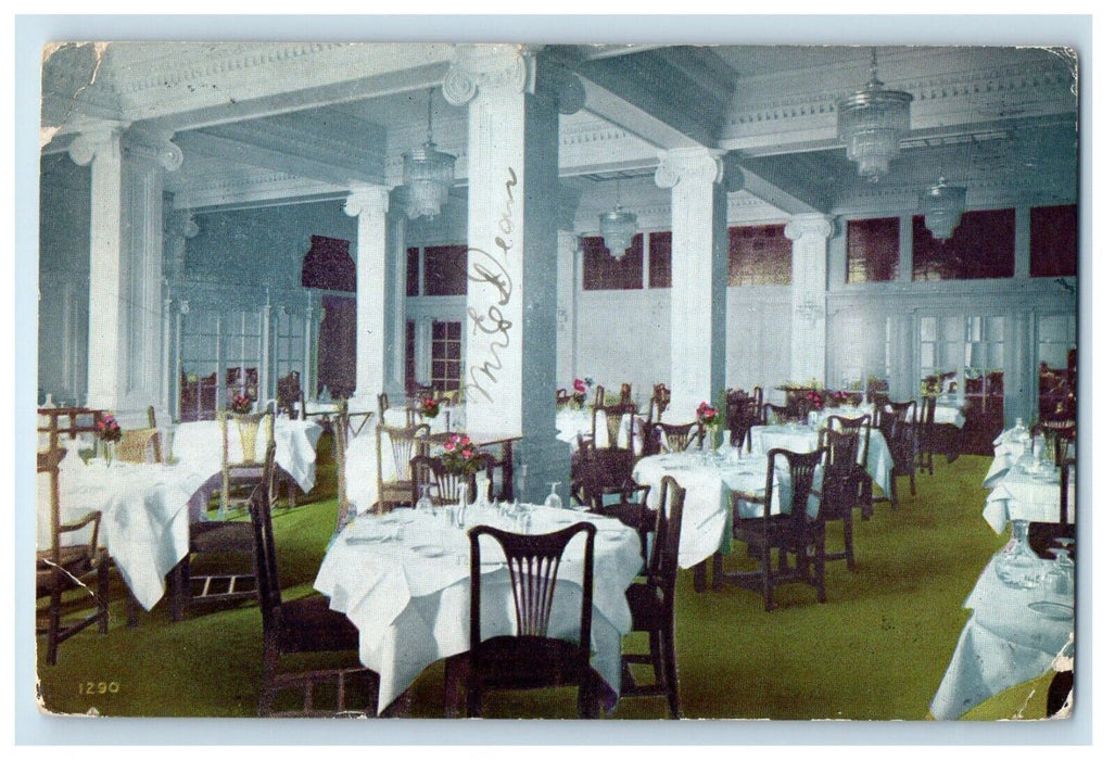 1909 Hotel Stewart And Dining Room San Francisco California CA Antique Postcard
