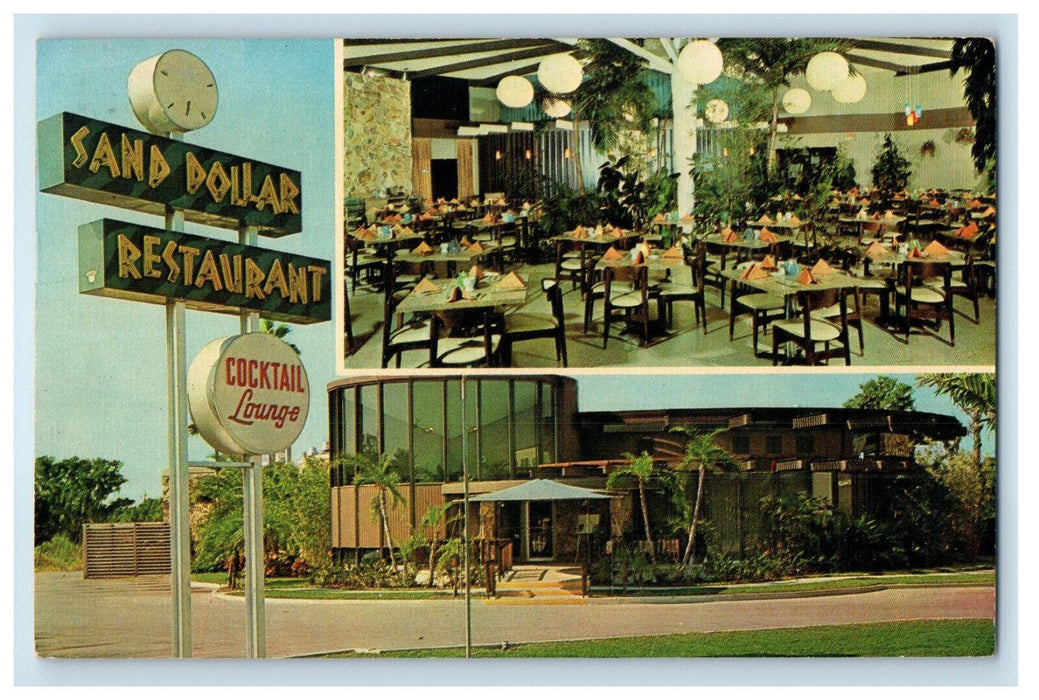 1964 Sand Dollar Restaurant and Lounge St. Petersburg Florida FL Postcard
