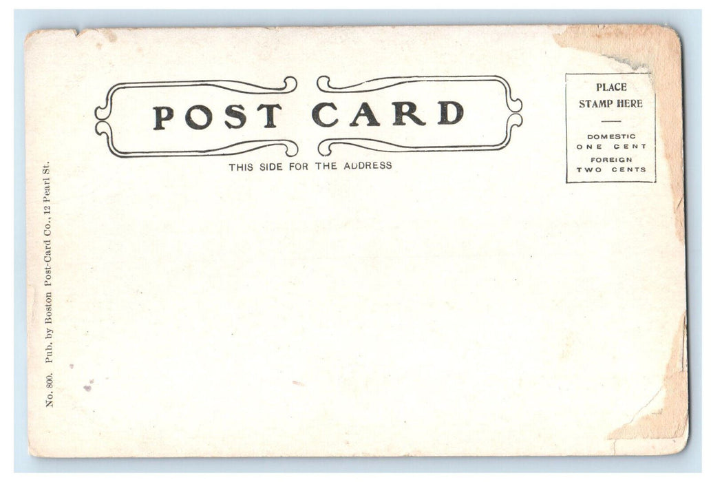 c1905 From the Samoset Veranda, Rockland Breakwater Maine ME Postcard