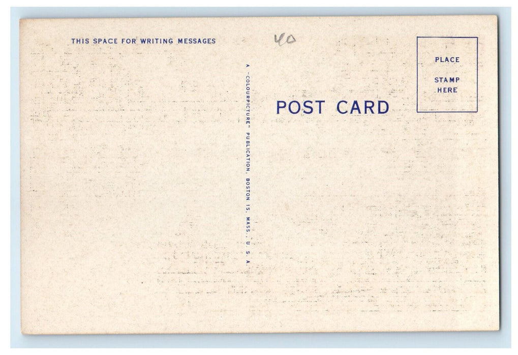 c1940's Boat Canoeing Scene Near Rockland Maine ME Unposted Vintage Postcard