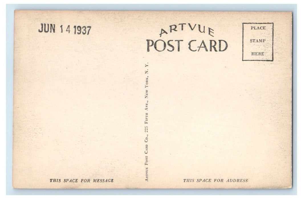 Front Piazza Overlooking Lake MacKenzies West Outlet Maine ME Vintage Postcard