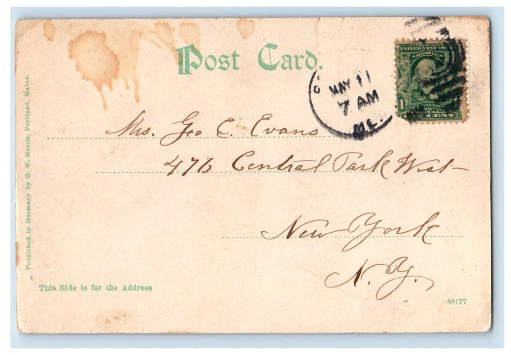 c1905 View Of Winona Cliff Portland Maine ME Posted Antique Postcard