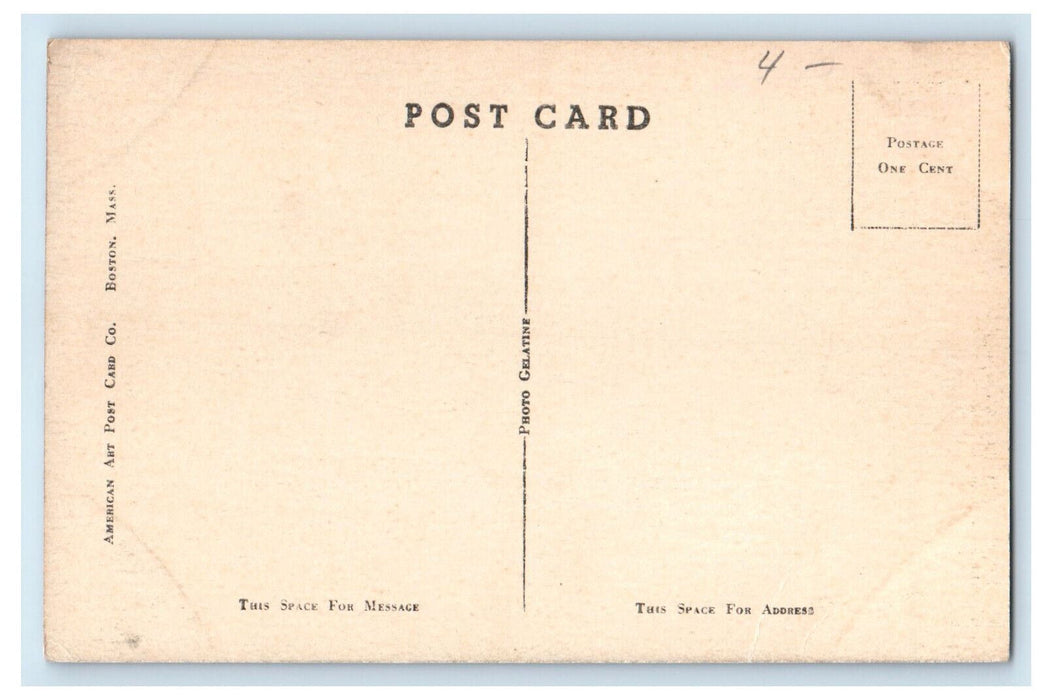c1940's Owl's Head Light Rockland Maine ME Unposted Vintage Postcard