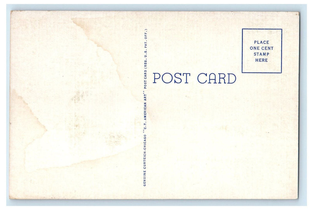 c1930's Pulp Wood Pile, River Scene Rumford Maine ME Unposted Postcard