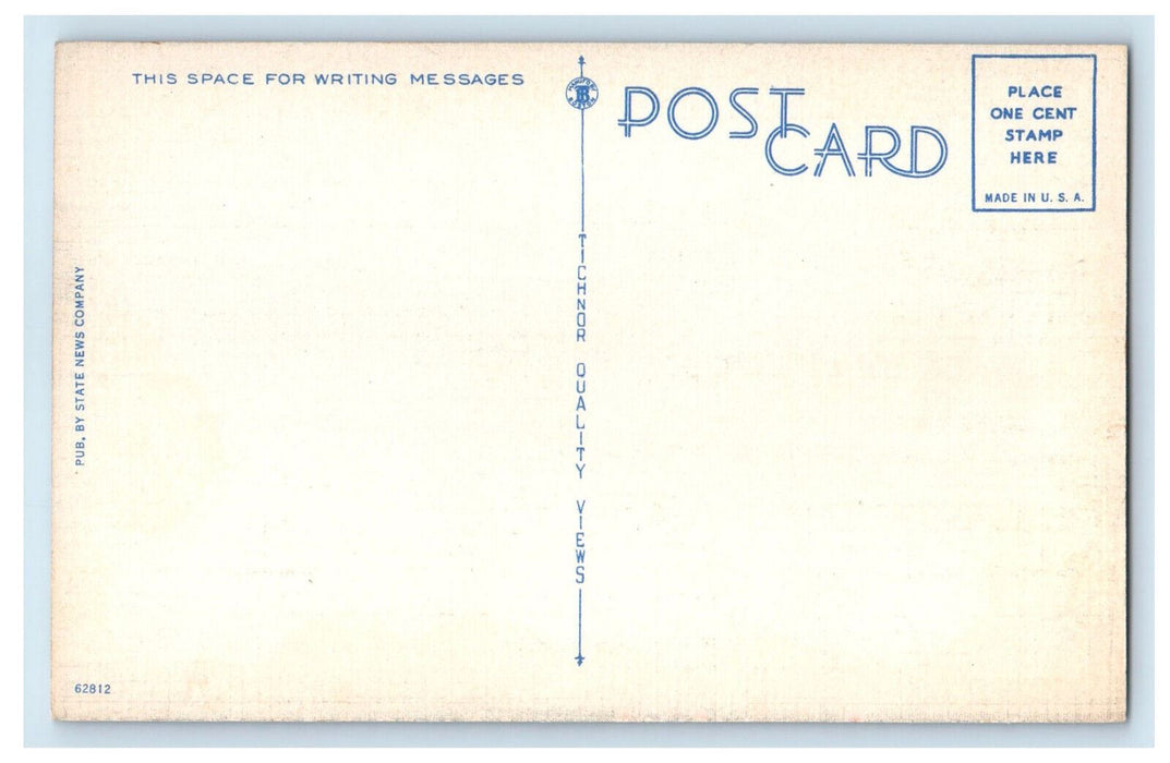 c1940's Trees Flowers Houses Church, Rockport Harbor, Rockport Maine ME Postcard