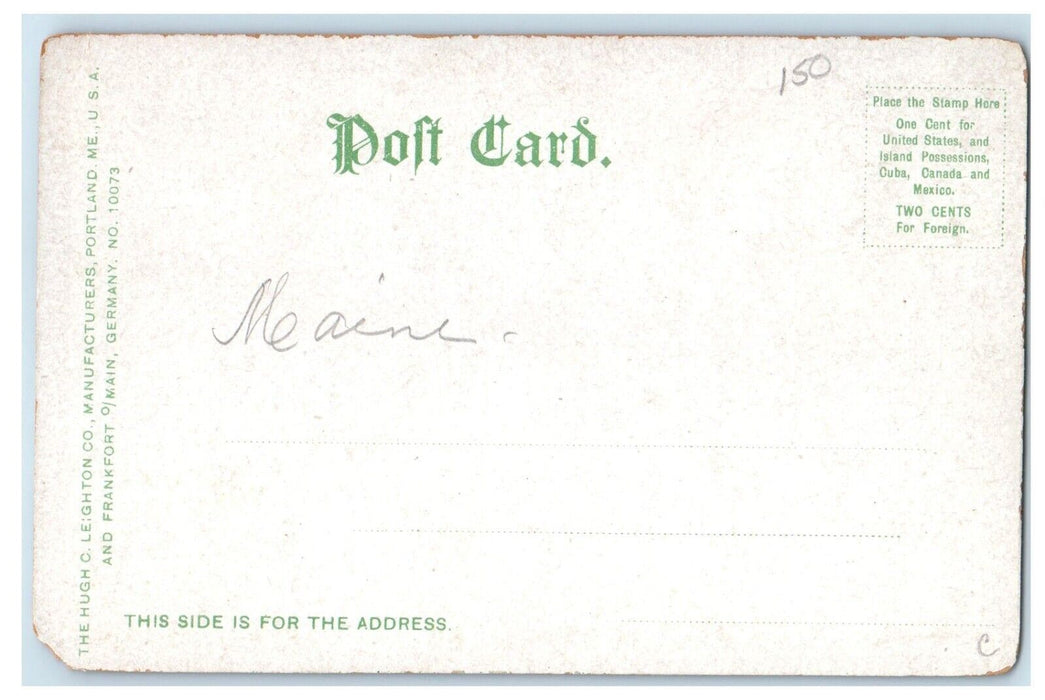 c1905 Cascade Between Rangeley And Reddington Maine ME, Waterfalls Postcard