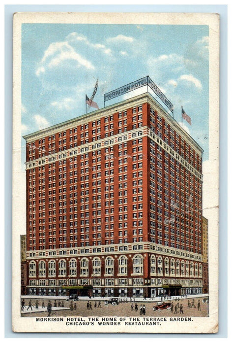 Chicago IL, Morrison Hotel Terrace Garden Chicago's Wonder Restaurant Postcard