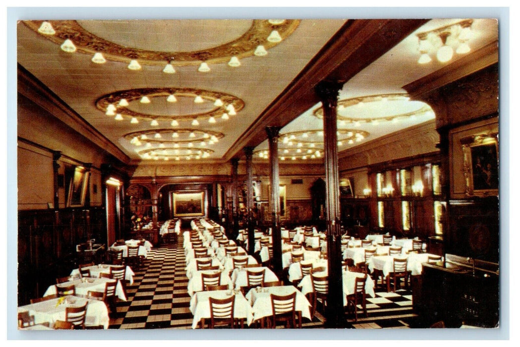 Henrici's Chicago's Famous Elegant Restaurant Dining Room Chicago IL Postcard
