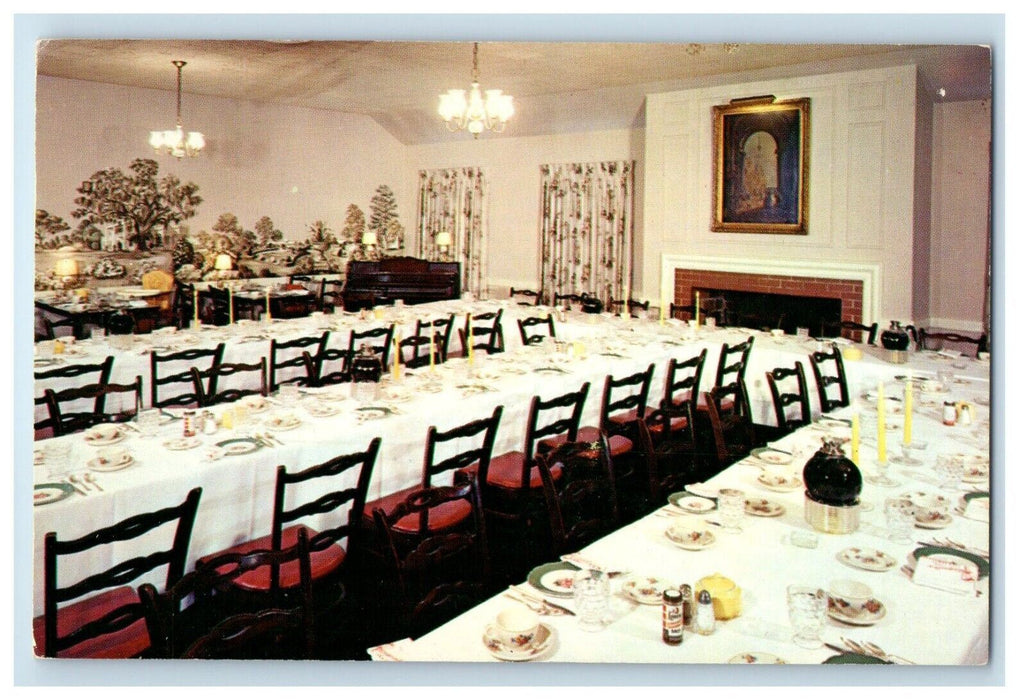The Nantucket Restaurant Dining Room Chicago Illinois IL Vintage Postcard