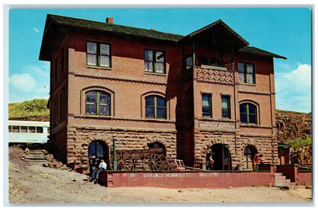 c1950's Big Cart, Cripple Creek Museum, Cripple Creek Colorado CO Postcard