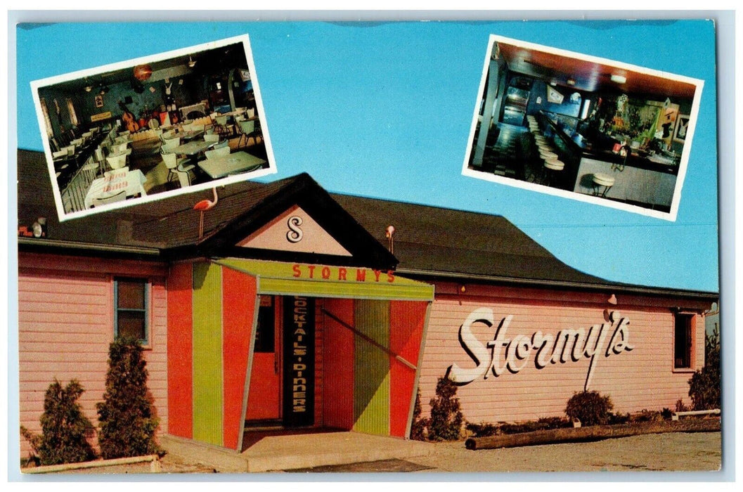 c1950's Stormy's Magic Bar Restaurant Dining Room Buffalo New York NY Postcard