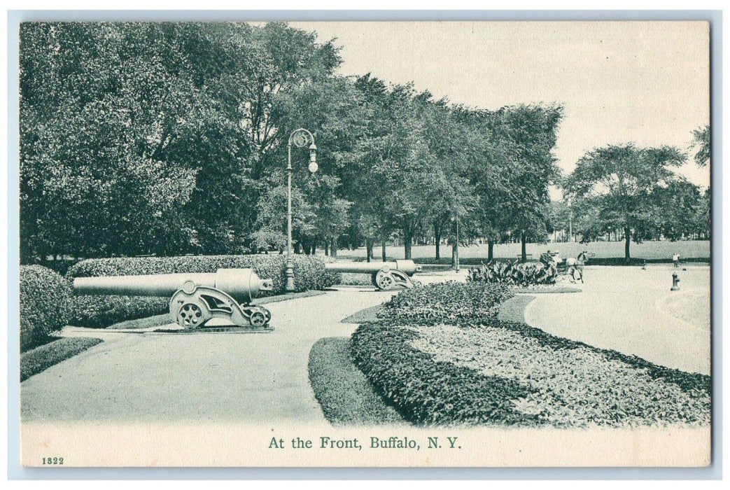 c1905 At The Front Canon Horse And Buggy Buffalo New York NY Antique Postcard