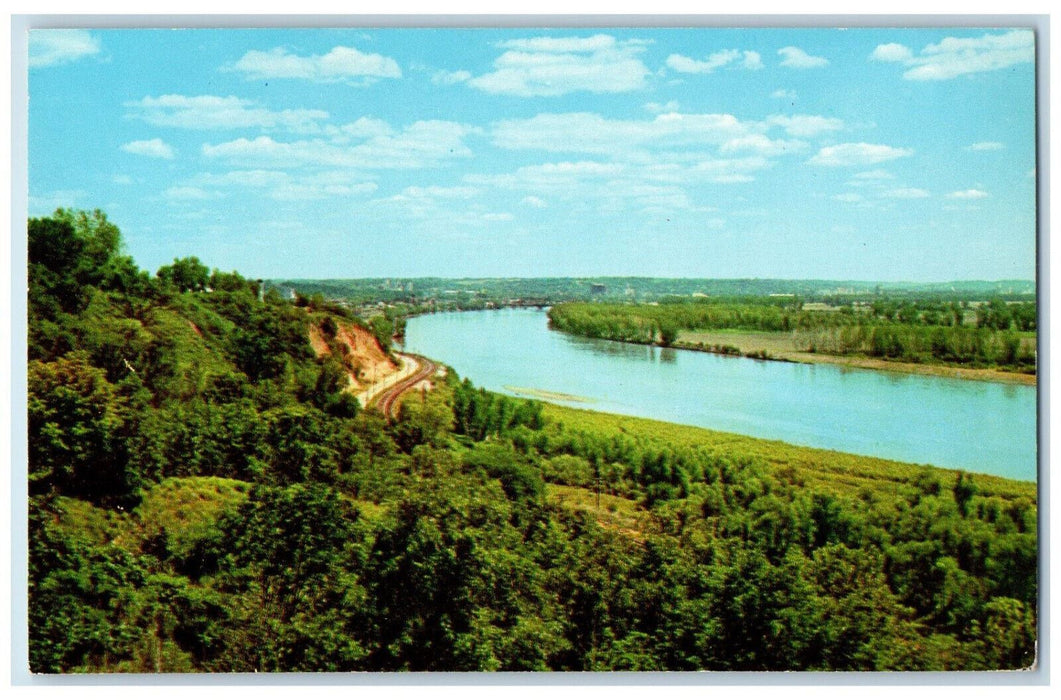 c1950s Houston Wyeth Park and Missouri River Bluffs St. Joseph MO Postcard