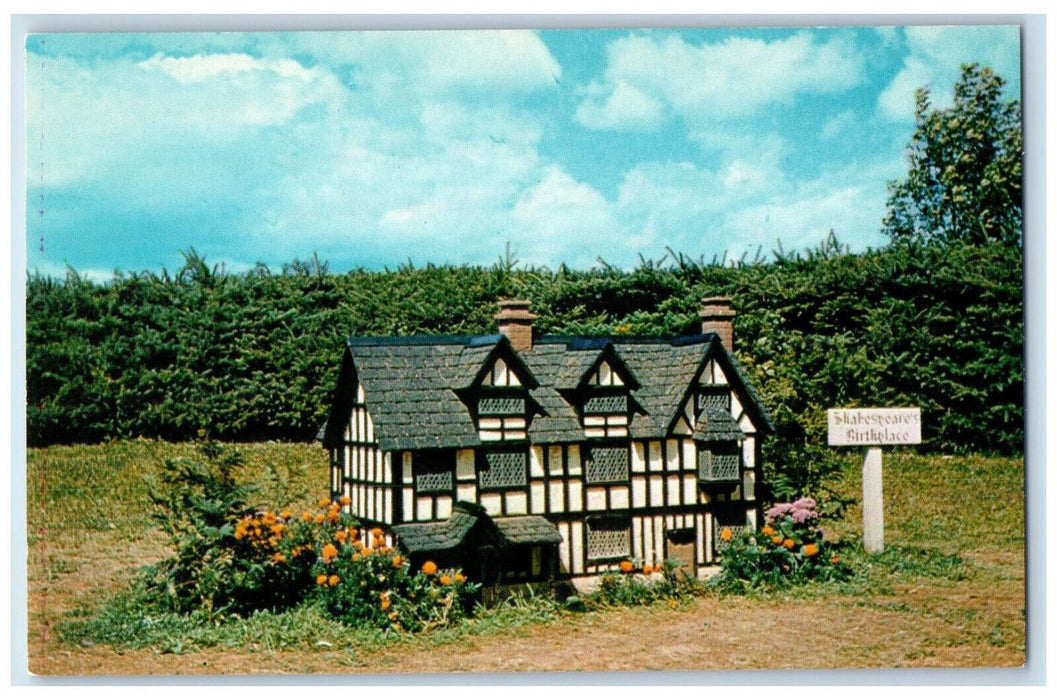 c1950's Model of Shakespeare's Birthplace, Kensington PEI Canada Postcard