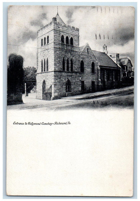 1905 Entrance to Hollywood Cemetery, Richmond Virginia VA Antique Postcard