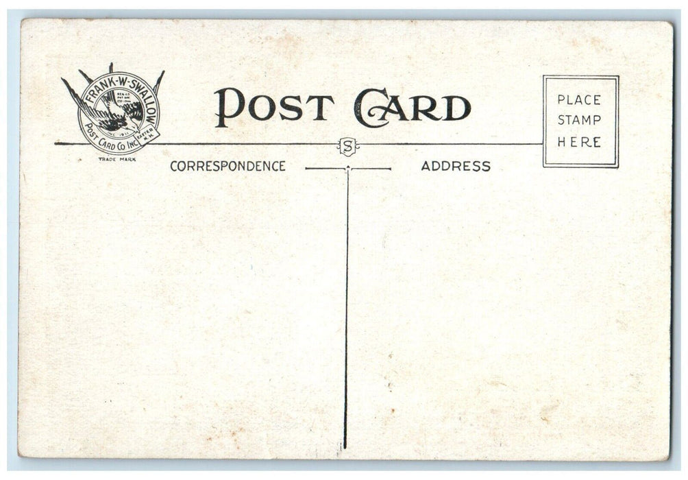 c1910's West Side Boulevard Hinsdale New Hampshire NH Vintage Antique Postcard
