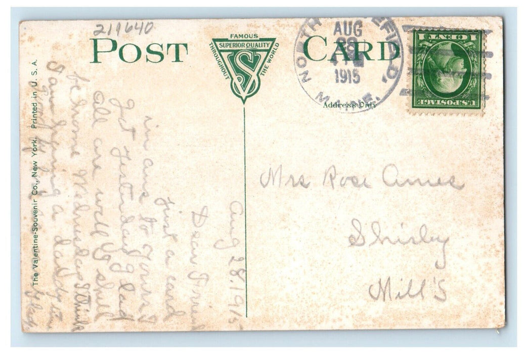 1915 Main Entrance National Soldier's Home Canon Togus Maine ME Antique Postcard