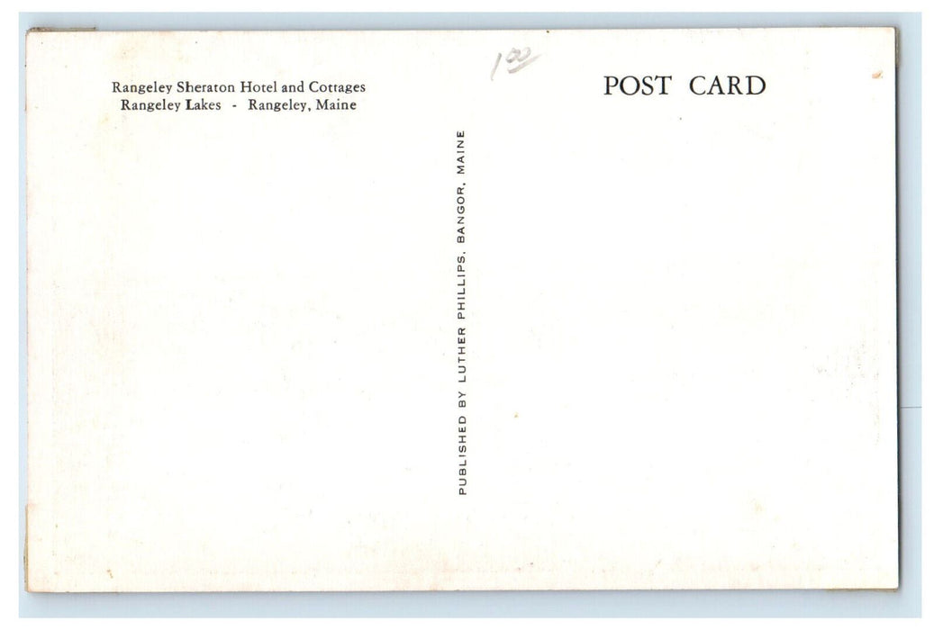 c1940's Rangeley Sheraton Hotel and Cottages Rangeley Lakes Maine ME Postcard