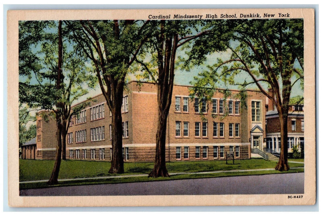 1961 Cardinal Mindszenty High School, Dunkirk New York NY Posted Postcard