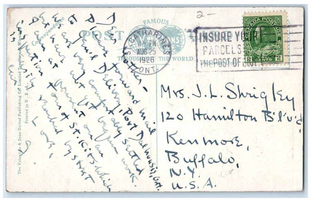 1926 Ridley College Building Campus St. Catherines Ontario Canada Postcard