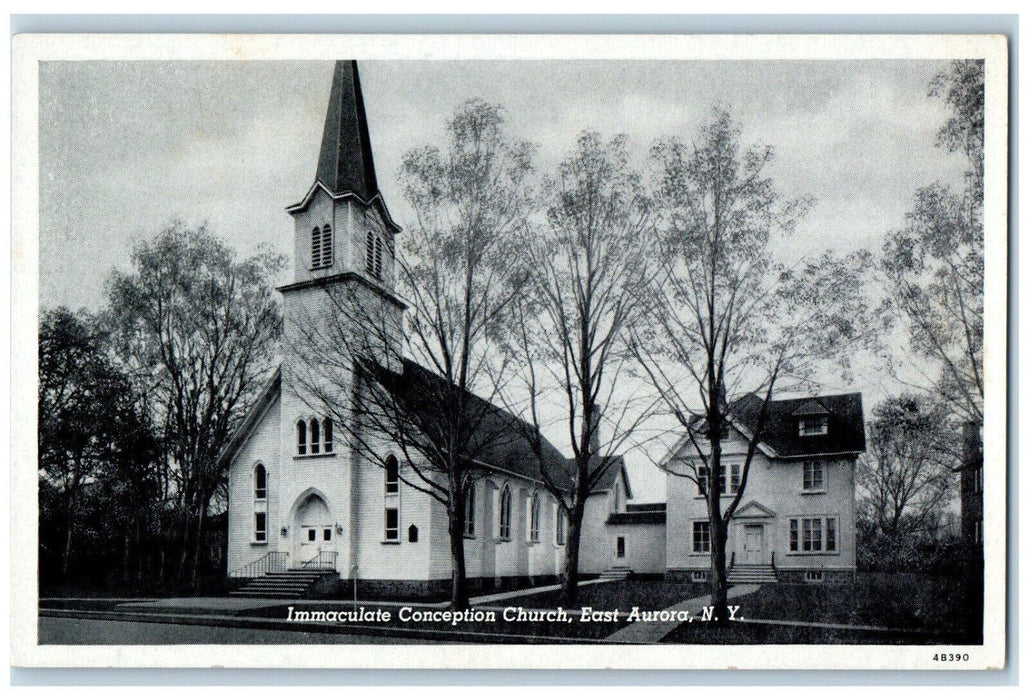 c1910's Immaculate Conception Church East Aurora New York NY Postcard