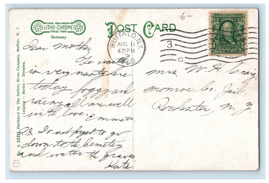 1908 Tailor Shop St. Joseph's Sewing School Child Labor Seneca New York Postcard