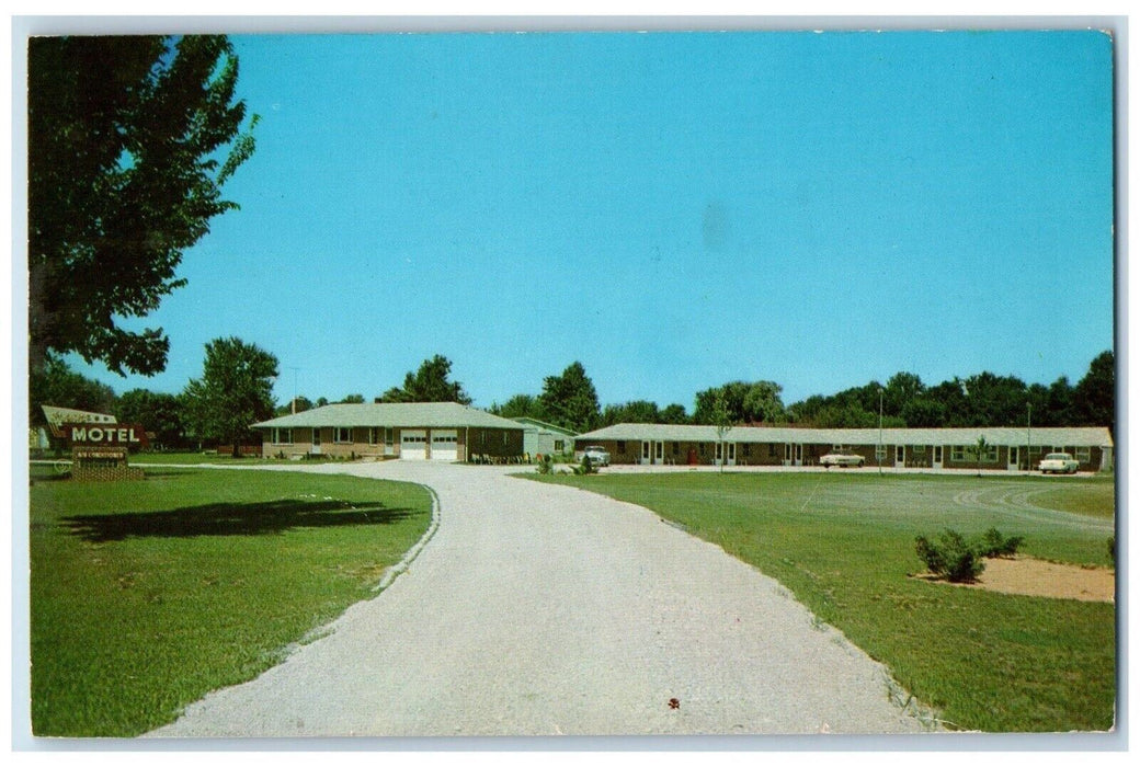 1957 View Of Slack's Motel On U.S. 40 Brazil Indiana IN Posted Vintage Postcard