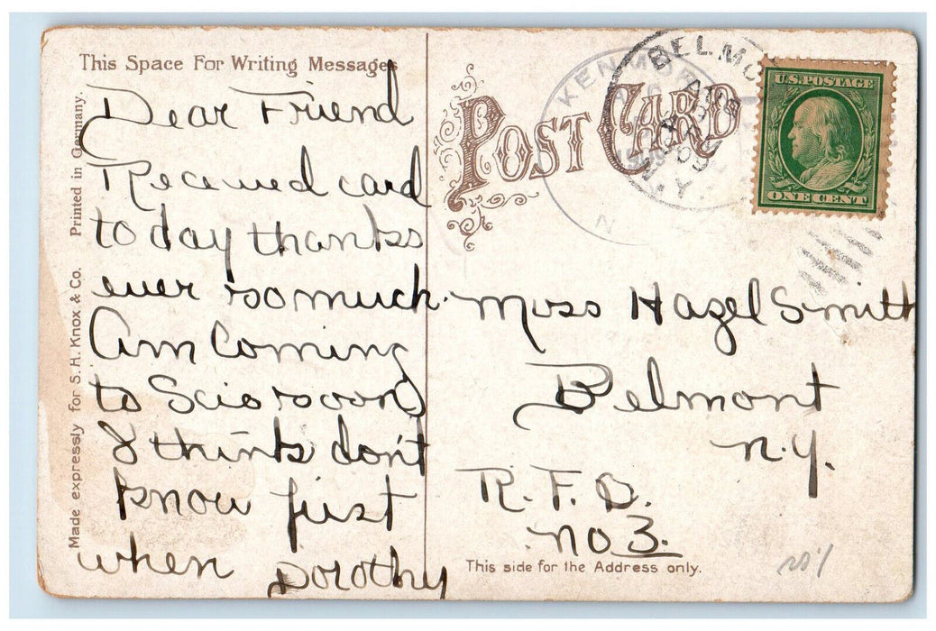 1909 Interior of St. Louis (Roman Catholic) Church Buffalo NY Postcard