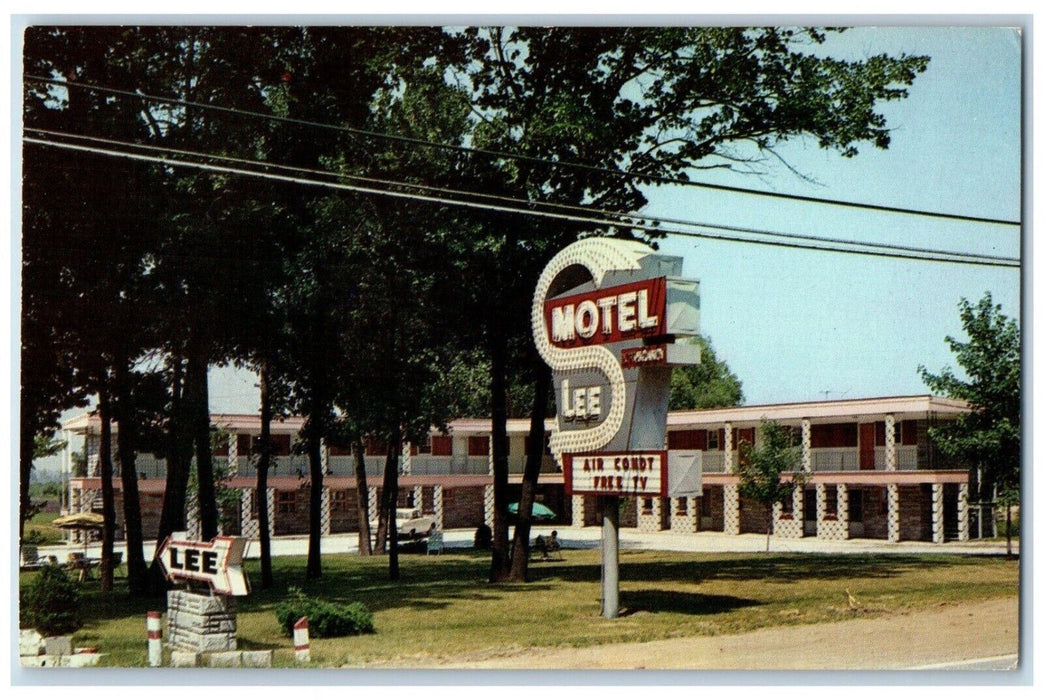 Motel Lee Street View Schereville Indiana IN Unposted Vintage Postcard