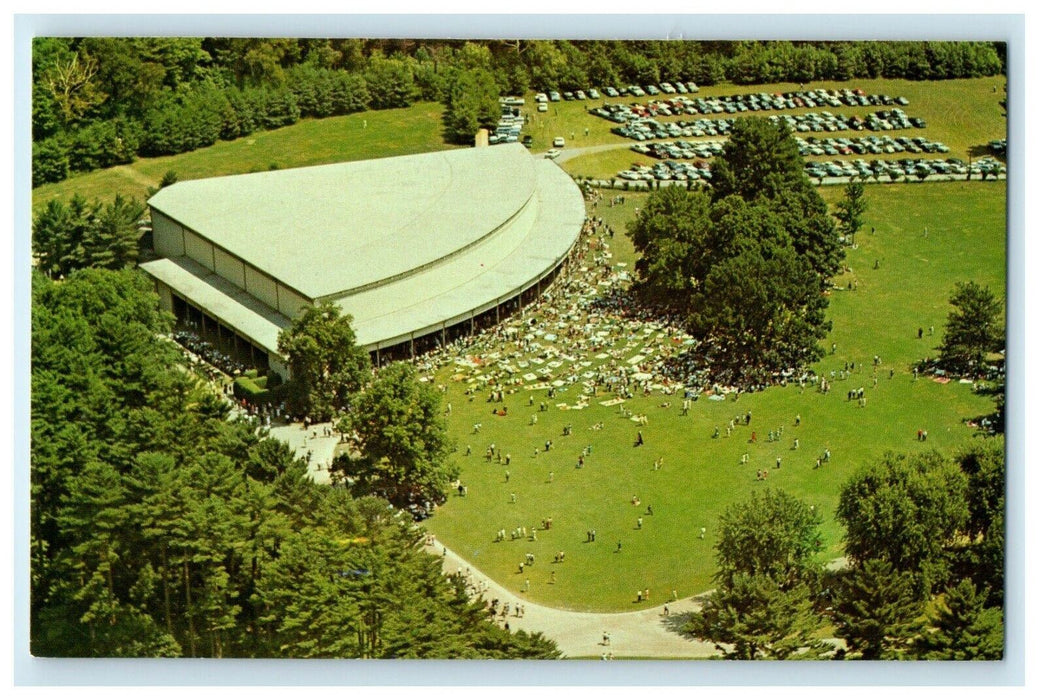 Aerial View Of Tanglewood Berkshires Music Shed Lenox Massachusetts MA Postcard