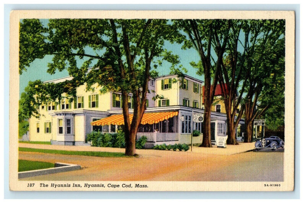 c1939 The Hyannis Inn, Hyannis, Cape Cod, Massachusetts MA Antique Postcard